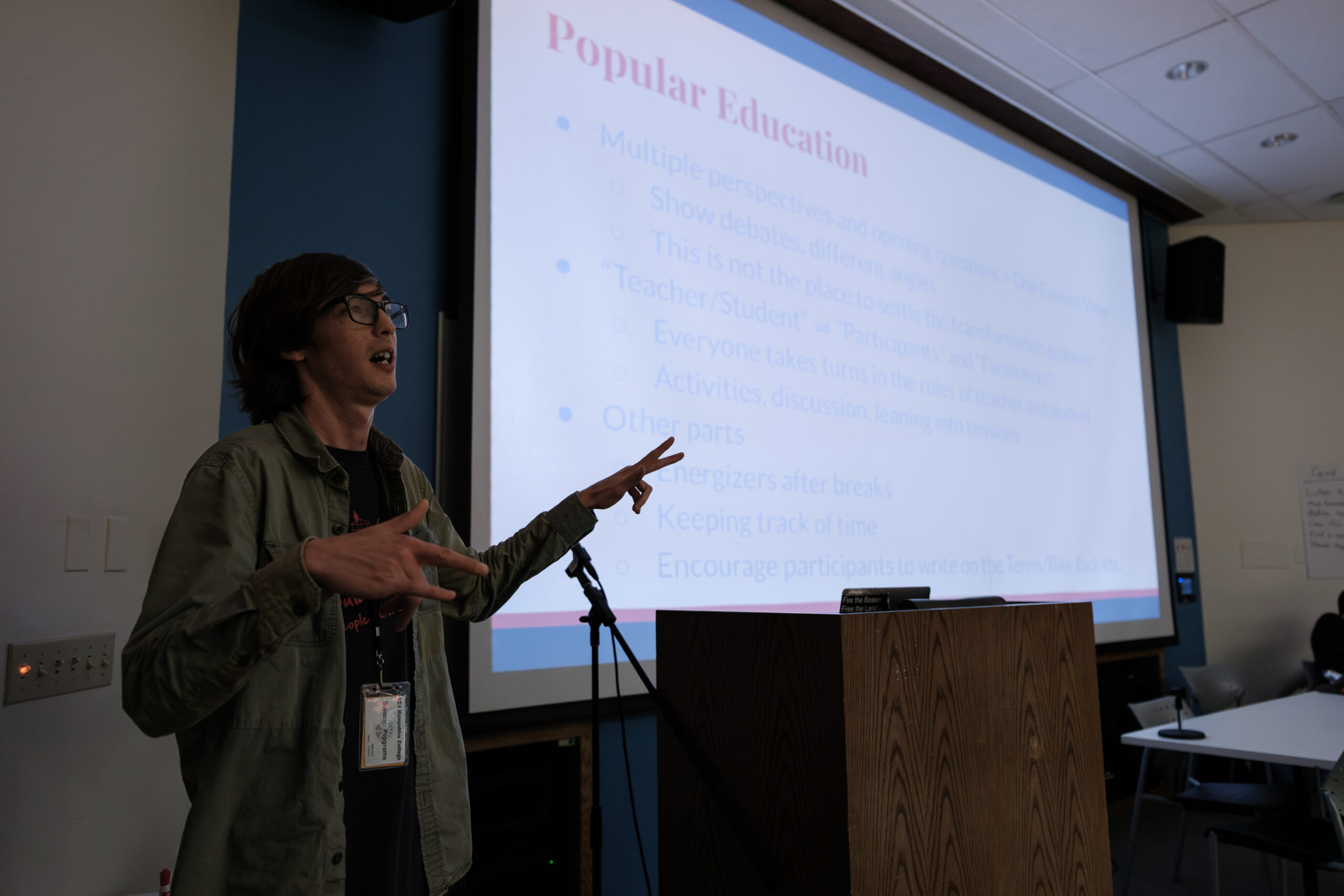CPE Director Will Chaney introducing CPE's popular education methods